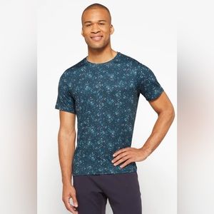 Algo,Confetti Printed Performance Jersey Crew,EUC